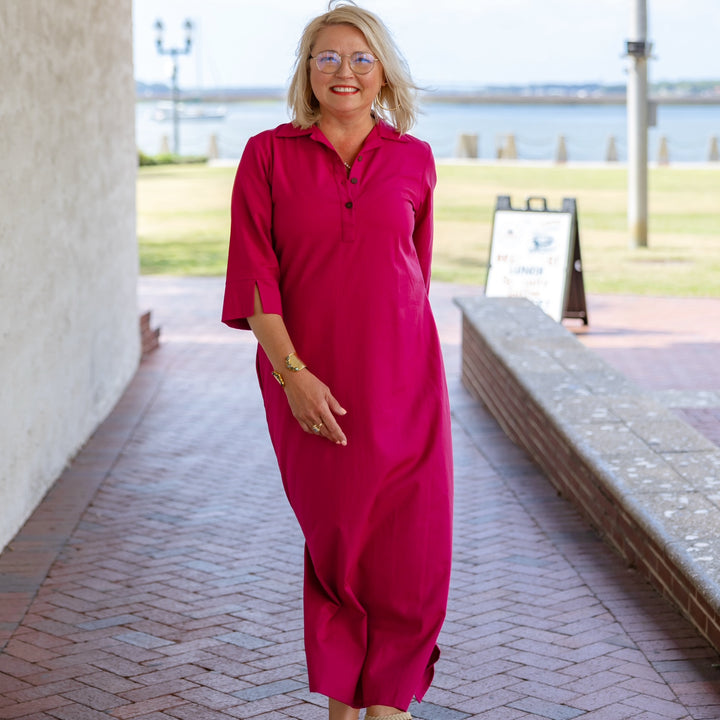 The Audrey-Linen Shirt Dress