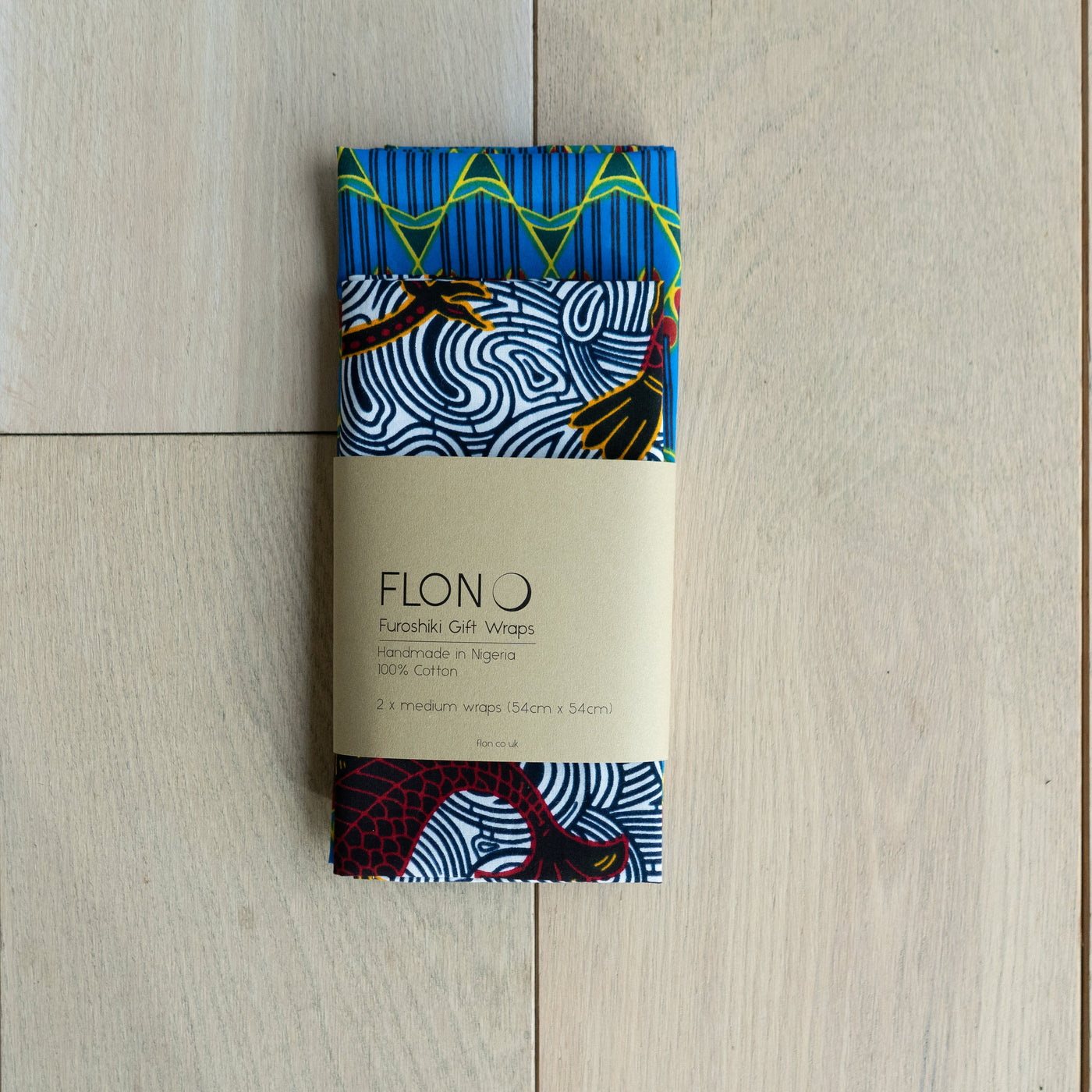 2 X Furoshiki inspired Ankara Gift Wraps