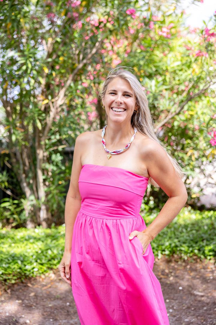 Pretty in Pink Strapless Dress