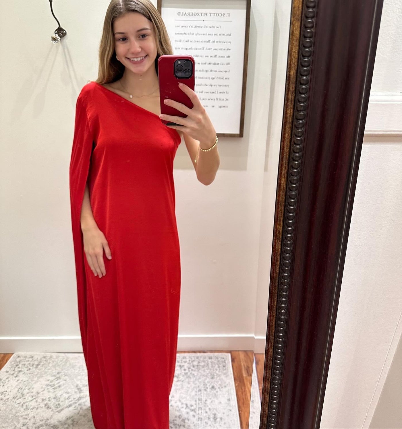 Lady in Red Maxi Dress