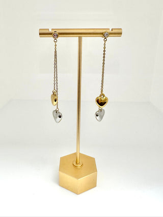 Abigail South Earrings- Heart Drop